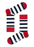 Happy Socks Unisex, STRIPE Socken, Mehrfarbig (Multi Rot 045), 36-40