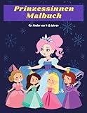 Prinzessinnen Malbuch für Kinder von 4-8 Jahren: Großes 8,5x11 Zoll Malbuch für Mädchen, Kinder, Kleinkinder im Alter von 2-4,6-8 mit 65 hochwertigen Bildern zum Ausmalen Spaß