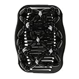 Afrikanische Haarklammer Haarspange Haarkamm Schmuck Haarspange Haarkämme Haarschmuck mit Holzperlen für Damen - Schw