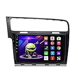 WYZXR GPS Auto LKW GPS Lebenslange Karte Sprachübertragung Navigation Stereo Touchscreen Media Player SAT NAV für Volkswagen Golf 7 2014-2018 System mit Video Bluetooth Mirror Link,8 Core 4G+WiFi: 2+