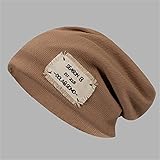 Wintermütze Hüte für Frauen Beanie Solid Flexible Black Ski Halten Warme Bunny Hat Confinement Cap Streetwear Winter Women Hat (Color : Khaki, Size : Flexible)