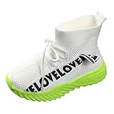 Allence Kinder Baby Mädchen Jungen Hohe Hilfe Mehrfarbig Brief Stretch Run Turnschuhe Sportschuhe Stiefel Schuhe Kind Sport Lauf Stil Mesh Sneaker Freizeitschuhe L