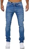 MERISH Jeans Herren Slim Fit Jeanshose Stretch Designer Hose Denim 1509 (34-32, 1509-1 Hellblau)