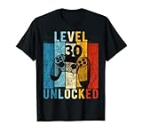 Herren Geburtstag 30 Jahre Mann Geschenk Level 30 Männer T-S