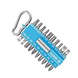 Bosch 21-tlgs. Schrauber Bit-Set blau (mit Universal-Bithalter, Karabiner, Zubehör für Akkuschrauber)