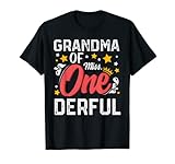 Grandma of Miss Onederful 1st Birthday Little Girl T-S