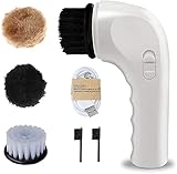 Electric Shoe Shine Care Kit Shoe Polisher Brush Shoe Shiner Dust Cleaner Wireless Leather Care Kit for Shoes Bags S