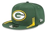 New Era NFL Green Bay Packers Official 2021 Sideline 9FIFTY Snapback Home Game Cap, Größe :S/M