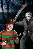 Horror Slasher Jason Freddy Journal Notebook 13th Nig