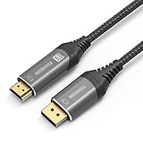 Verbindungskabel Displayport zum HDMI- Kabel(4k@ 120hz, 8k@ 60Hz) DP 1. 4 bis HDMI 2. 1 Schnur High Speed ​Uni-Richtend- DP an HDMI Highspeed TV Kabel (Length : 1.5m)
