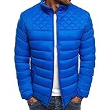 DDZYQ Winterjacke Herren Modern Urban Einfachheit Mode Einfarbig Stehkragen Herren Langarm Herbst Winter Verdickung Warm Herren Übergangsjacke Outdoor Winddicht Herren Jack