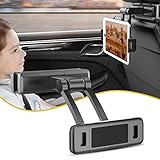 Verstellbar Auto Rücksitz Handyhalter 360 ° Rotation Faltbare Stand Für 4,7-12,3 Inch Tablet Halterung Tablet Ipad Handyhalter Auto zurück Sitz Unterstützung (Black)