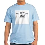 CafePress Property Fila T-Shirt Brasileiro, Baumwolle, Grau Gr. M, hellb