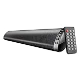 FGVBC 20W Bluetooth 5.0 TV Soundbar Drahtloser Lautsprecher Stereo-Heimkino HiFi Column Surround USB-Soundsystem Wand-Soundb