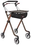 Indoor Rollator schmal mit Tablett PIXEL Leichtgewichtrollator in TOP-Qualität! Nur 54cm breit! Rollator faltbar und leicht für die Wohnung | mit hablicare® Sicherheitsreflek