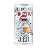 Lustapotheke® Weihnachtsbier mit Namensaufdruck ein Männergeschenk zu W
