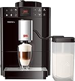 Melitta Caffeo Passione OT F531-102, Kaffeevollautomat mit Milchbehälter, One Touch Funktion, Schw