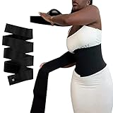 GYXY Snatch Me Up Bandage Wrap Lenden, Taillen Stützgürtel, Invisible Wrap Waist Trainer, Instant Body Shaping Bandage Wrap Verstellbare Bequeme Rückenbandagen für Frauen(Size:3 Meters,Color:Schwarz)