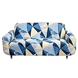 WXQY Wohnzimmer elastischer Sofabezug Kombination Sofabezug Kissen Möbelschutzbezug Rutschfester Couchbezug A28 4 S