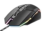 Trust Gaming GXT 950 Idon Programmierbare Gaming Maus (Mouse mit RGB-Beleuchtung, 500 bis 6000 DPI, 150 IPS, 7 Programmierbare Tasten) Schw
