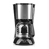 BEEM FRESH-AROMA-PURE Filterkaffeemaschine - Glas | Edelstahl | 1,25 l Glaskanne | Permanent-Filter | Warmhaltefunktion | 900 W | Für bis zu 10 T