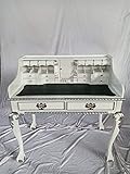Sekretär Barock Louis Seize Renaissance Rokoko Farbe: weiß mit Silber Schreibtisch Schminktisch Länge102xHöhe108xBreite58cm Nr.12