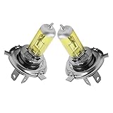 2xSt. AQUA VISION H4 60/55W P43t 12V Halogen Auto Lampen Birnen 3000k YELLOW/GELB Abblendlicht Fernlicht Zusatzscheinwerfer Nebelscheinwerfer - Hallenwerk
