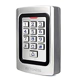 Retekess T-AC04 Digicode Tastatur Metall IP68 Zugangskontrolle PIN 125KHz RFID Wasserdicht Hinterleuchtet Wiegand 26 Diebstahlsicherung, Geeignet für Boutique-Apartment-G