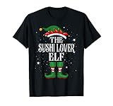 Weihnachtself passend für Familiengruppe, lustig, Sushi-Liebhaber T-S