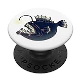 Anglerfisch Tiefsee Leuchtfisch Angler Taucher PopSockets mit austauschbarem PopGrip