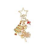 YYHMKB Weihnachtsbaum alter Mann Cartoon Schlüsselanhänger Kette Kopfhörer Schutzhülle Anhänger und Metallanhänger Groß
