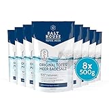 SALTHOUSE® Original Totes Meer Therapie Badesalz PUR 8er-Pack I Löst Hautschuppen I Bindet Feuchtigkeit I Reich an Mineralsalzen I vegan I Hautverträglichkeit dermatologisch bestätigt (8x500 g)