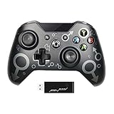 Xbox One Wireless Game Controller, Fit für Xbox One/One S/One X/P3/Windows 7/8/10, Game Controller Eingebauter Akku mit 2,4 GHz Wireless Adap