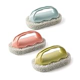 Chyang Badewanne Reinigungsbürste, Schwamm Reinigungsbürste, 3 Stücke Waschreifen mit Kunststoff Griff Geeignet for Küchenbadewanne Badewanne Fliesengerichte Töp