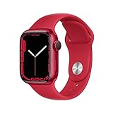 Apple Watch Series 7 (GPS + Cellular, 41mm) - Aluminiumgehäuse Product(RED), Sportarmband Product(RED) - Reg