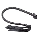 MVPACKEEY Leder Pferdepeitsche, Trainingspeitschen rutschfeste Bühnenperformance Outdoor Sports Reitsport Reiten Rennpeitsche Reitsport Reitgerte (Größe: 120cm)