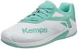 Kempa Unisex-Kinder Wing 2.0 Junior Handballschuhe, Mehrfarbig (Weiß/Türkis 05), 35 EU