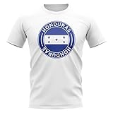 Airosportswear Honduras Football Badge T-Shirt (White)