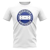 Airosportswear Honduras Football Badge T-Shirt (White)