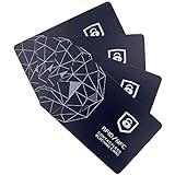 RFID-blockierende Karte – 2/4 Packungen, NFC kontaktlose Karte Passport Protector Blocker für Männer und Frauen, Schutz gesamte Brieftasche und Geldbörse (schwarz) (4)