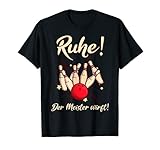 Herren Bowling Bowler Bowlingkugel Der Meister wirft Geschenk T-S