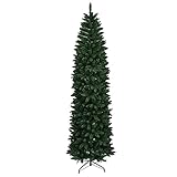 gerenic Weihnachtsbaum mit Metallständer Künstlicher Baum Weihnachtsbaum mit Metallständer,2,50 m spitzer PVC-Stifthalter Weihnachtsbaumbindung