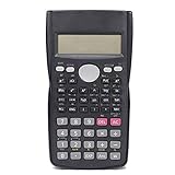 LBVGY Rechner für Geschäftsbüros Rechner Digit große Taste Schule Home Office tragbare Rechner Wissenschaftliche Financial Engineering Universität Calculator Finanzrechner (Color : Black)