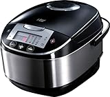 Russell Hobbs Multicooker 5,0l (digitales Display + Timer), 11 Kochprogramme (Schongarer, Dampfgarer, Slow Cooker, Reiskocher, Joghurtbereiter etc.), Anti-Kondensations-Deckel, Cook@Home 21850-56