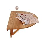 SHYOD Wandtisch Wandklapptisch halbrunden Schreibtisch aus Massivholz Klapptisch Tisch Wand Esstisch Computerschreibtisch Tabellen- Eine hängende zhangxu (Color : A)