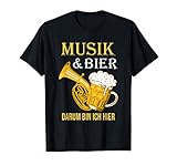 Musik und Bier - Musiker Tenorhorn Blasmusik T-S