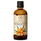 Sanddornöl - 100ml - Hippophae Rhamnoides - Kaltgepresst - Sanddorn Öl - Sea Buckthorn Oil - Rein & Natürlich - Trägeröl - Pflegeöl - Body Öl - für Hautpflege - Gesicht - Körperpfleg