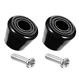 Abaodam 4Pcs Rollschuh Kappe Stopper PU Gummi Zweireihig Roller Skate Kappe Stoppt Stecker Bremse Block mit Schrauben für Quad Skates Schlittschuhe Schw