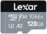 Lexar Professional 1066x 128GB microSDXC UHS-I Karte Silver Serie, Enthält SD-Adapter, Bis Zu 160MB/s Lesegeschwindigkeit (LMS1066128G-BNAAG)