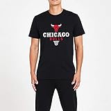 New Era Herren T-Shirt NBA Bold Chicago Bulls schwarz (L)